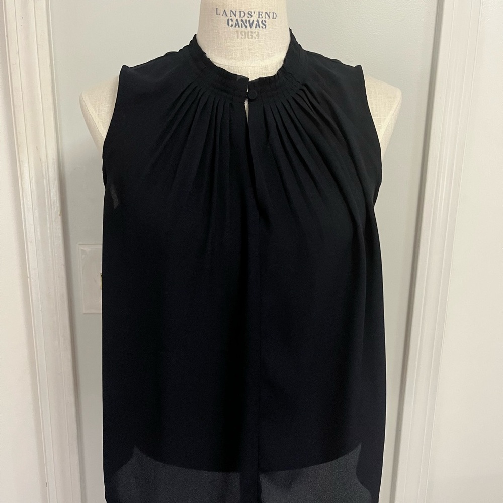 Navy Sleeveless Women's Top